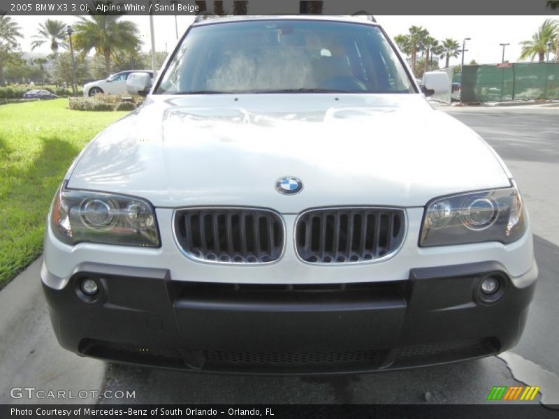 Alpine White / Sand Beige 2005 BMW X3 3.0i
