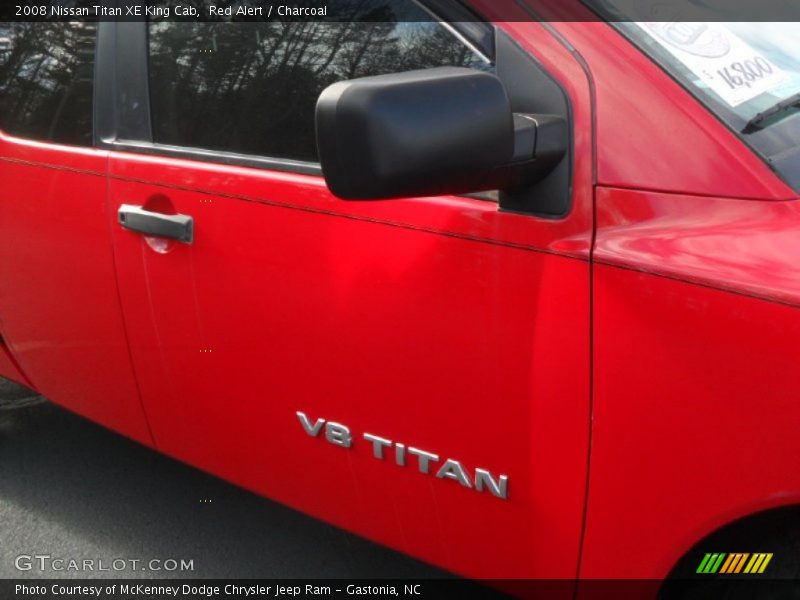 Red Alert / Charcoal 2008 Nissan Titan XE King Cab