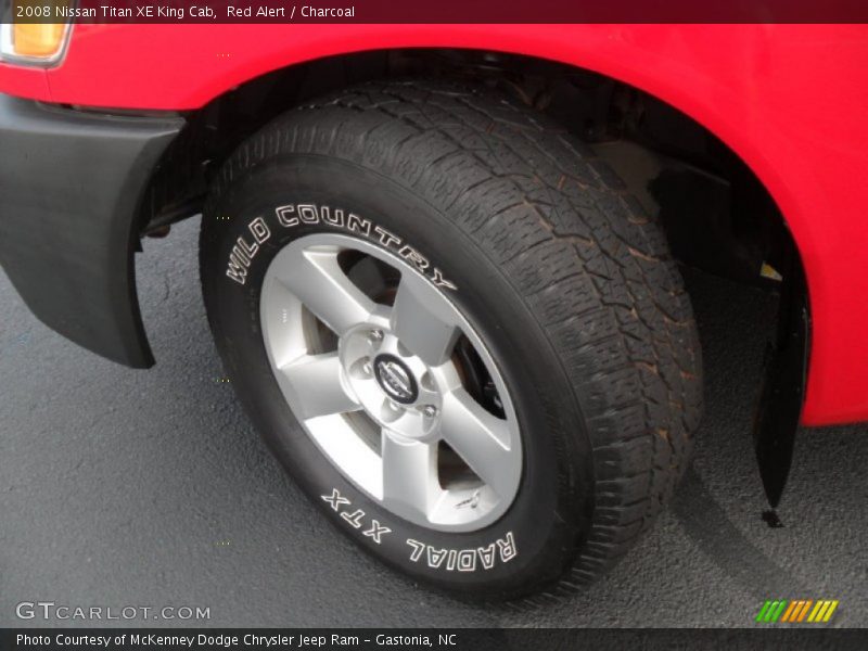 Red Alert / Charcoal 2008 Nissan Titan XE King Cab