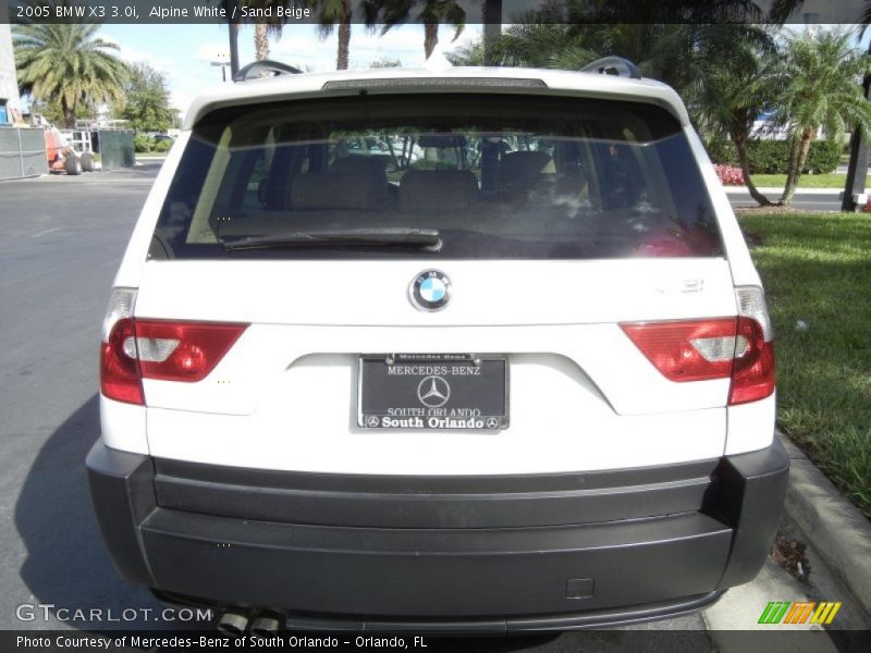 Alpine White / Sand Beige 2005 BMW X3 3.0i