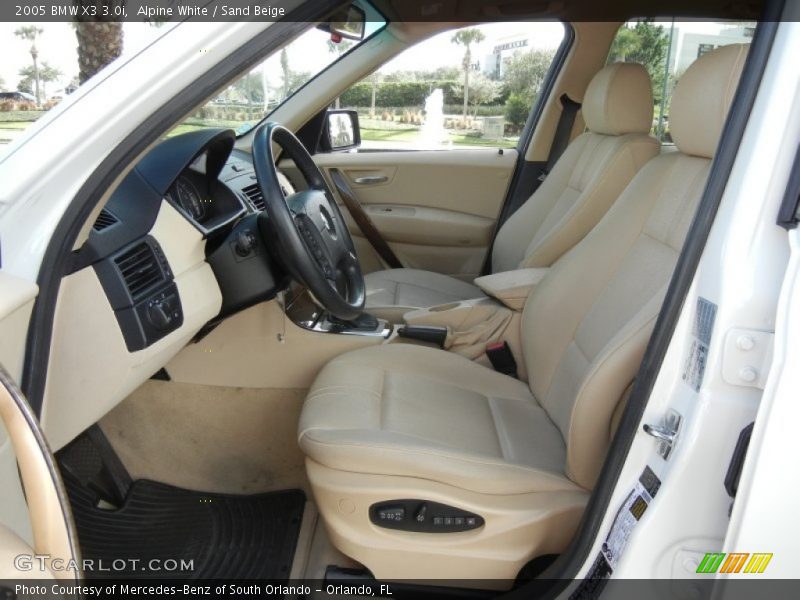 Alpine White / Sand Beige 2005 BMW X3 3.0i