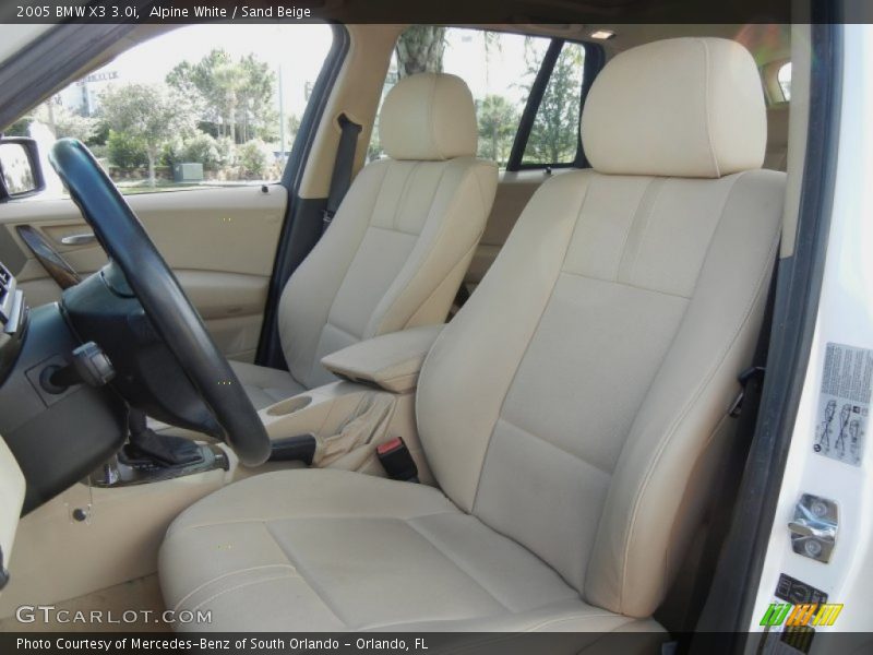 Alpine White / Sand Beige 2005 BMW X3 3.0i