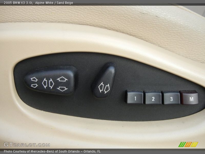 Alpine White / Sand Beige 2005 BMW X3 3.0i