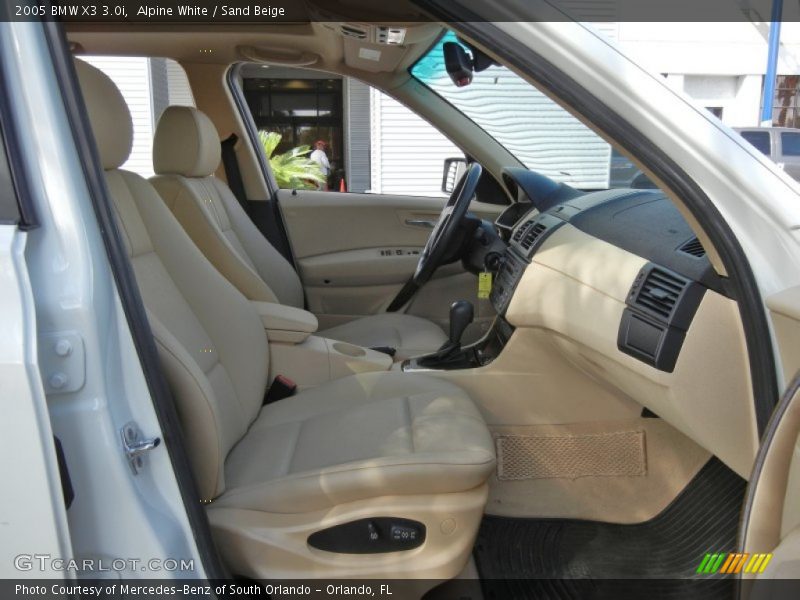 Alpine White / Sand Beige 2005 BMW X3 3.0i