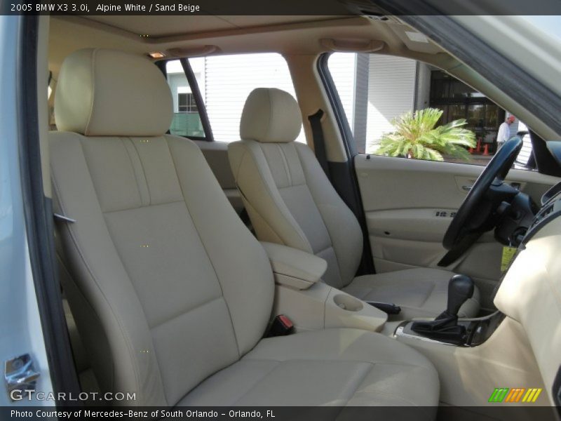 Alpine White / Sand Beige 2005 BMW X3 3.0i