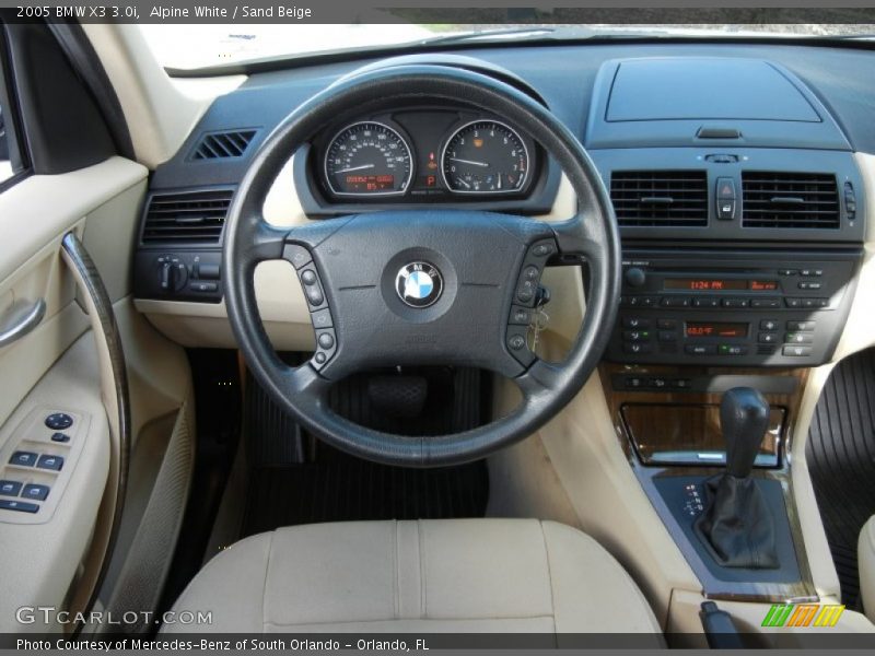Alpine White / Sand Beige 2005 BMW X3 3.0i