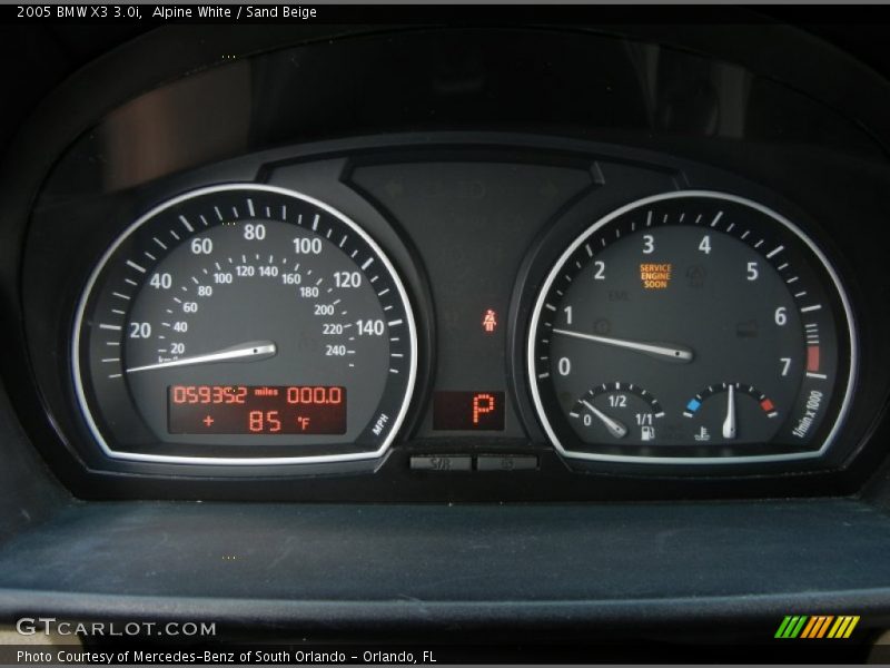 Alpine White / Sand Beige 2005 BMW X3 3.0i
