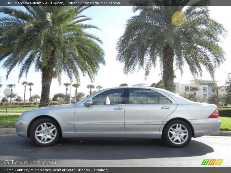 Brilliant Silver Metallic / Charcoal 2003 Mercedes-Benz S 430 Sedan
