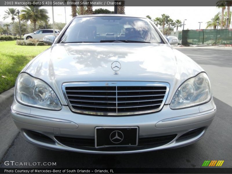 Brilliant Silver Metallic / Charcoal 2003 Mercedes-Benz S 430 Sedan