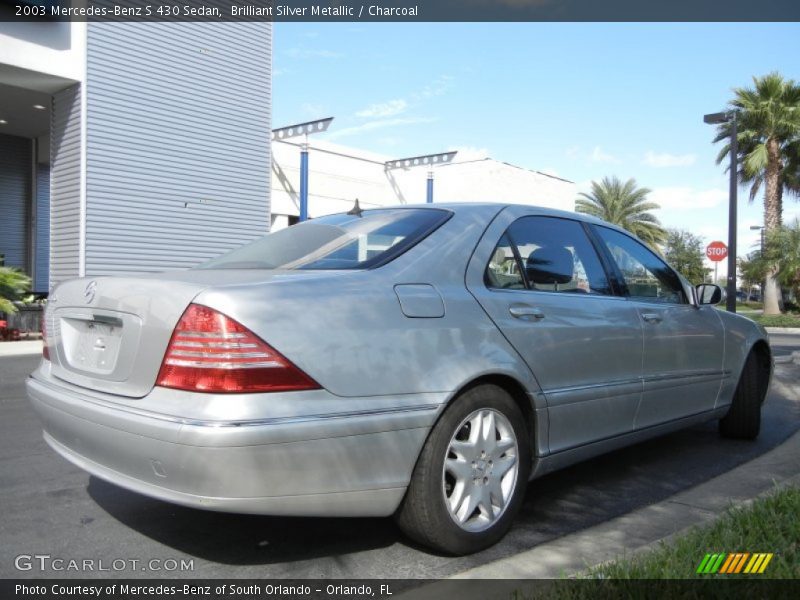 Brilliant Silver Metallic / Charcoal 2003 Mercedes-Benz S 430 Sedan
