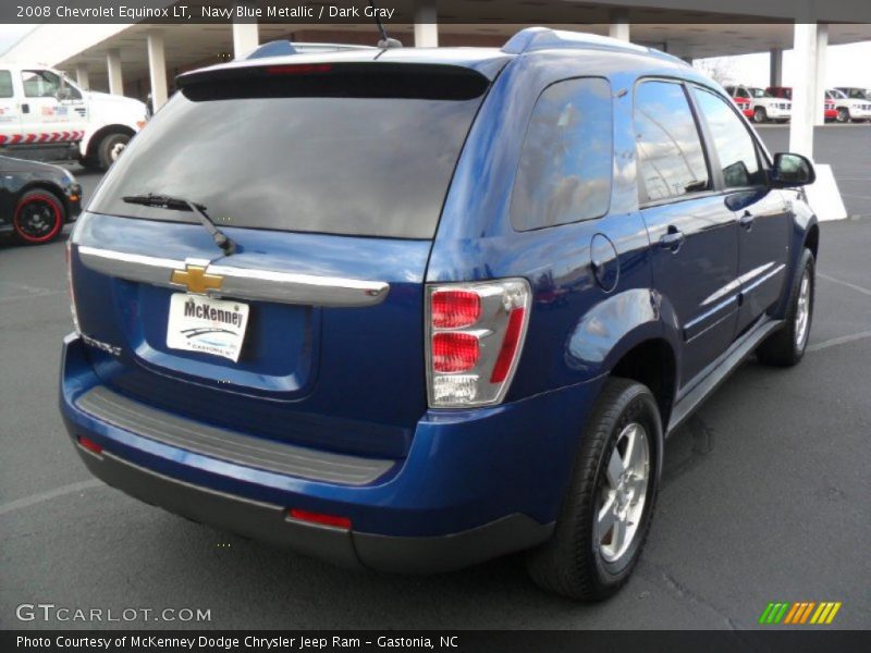 Navy Blue Metallic / Dark Gray 2008 Chevrolet Equinox LT