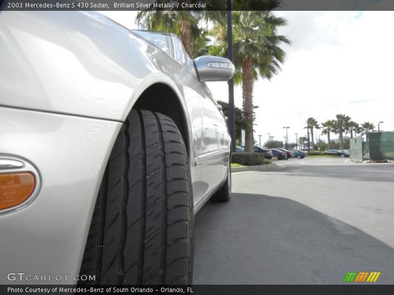 Brilliant Silver Metallic / Charcoal 2003 Mercedes-Benz S 430 Sedan