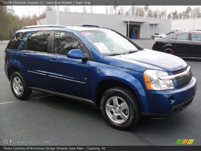 Navy Blue Metallic / Dark Gray 2008 Chevrolet Equinox LT