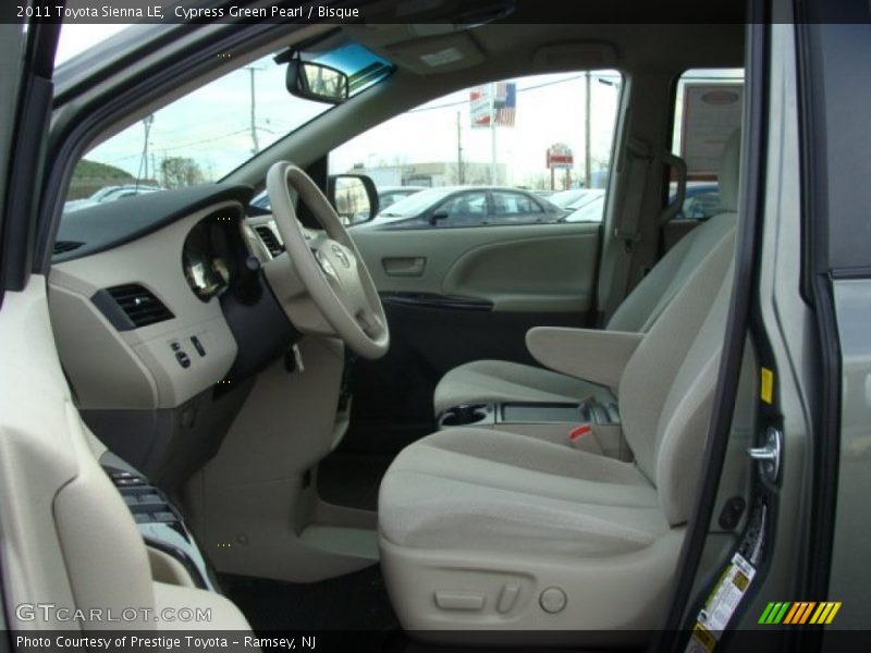 Cypress Green Pearl / Bisque 2011 Toyota Sienna LE