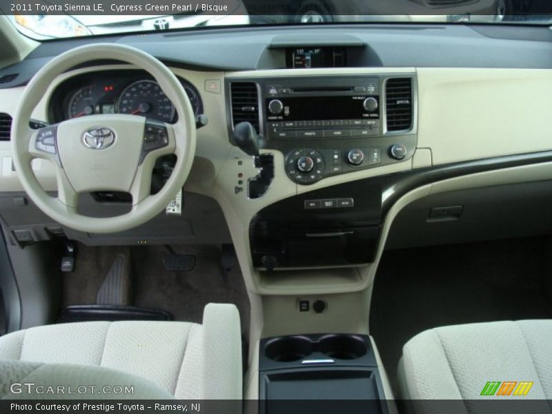 Cypress Green Pearl / Bisque 2011 Toyota Sienna LE