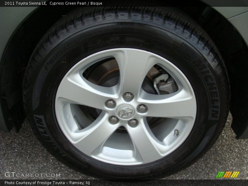 Cypress Green Pearl / Bisque 2011 Toyota Sienna LE