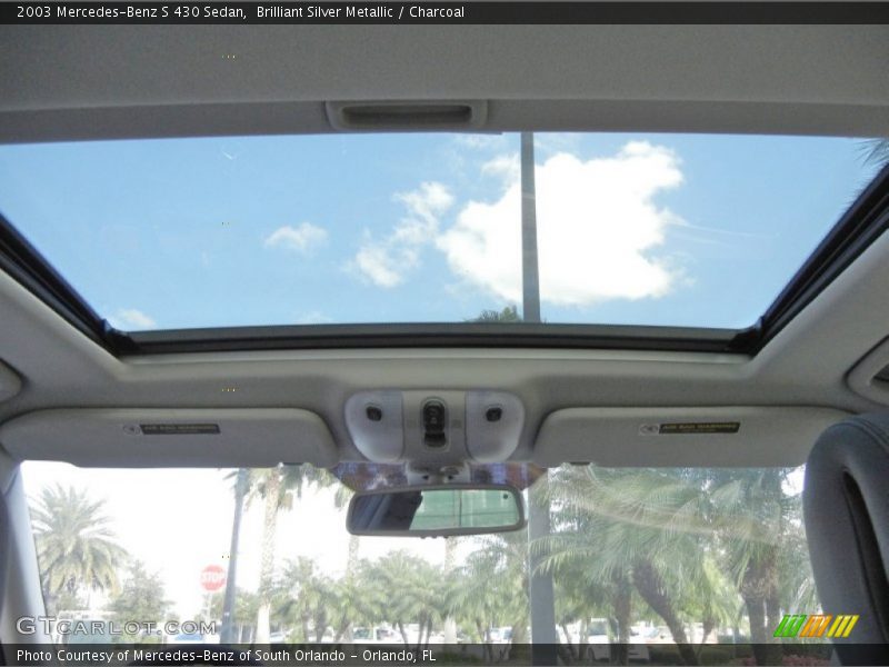 Brilliant Silver Metallic / Charcoal 2003 Mercedes-Benz S 430 Sedan