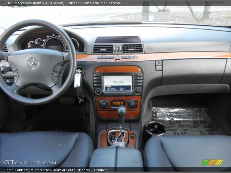 Brilliant Silver Metallic / Charcoal 2003 Mercedes-Benz S 430 Sedan