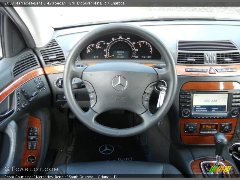 Brilliant Silver Metallic / Charcoal 2003 Mercedes-Benz S 430 Sedan
