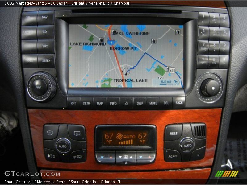 Brilliant Silver Metallic / Charcoal 2003 Mercedes-Benz S 430 Sedan