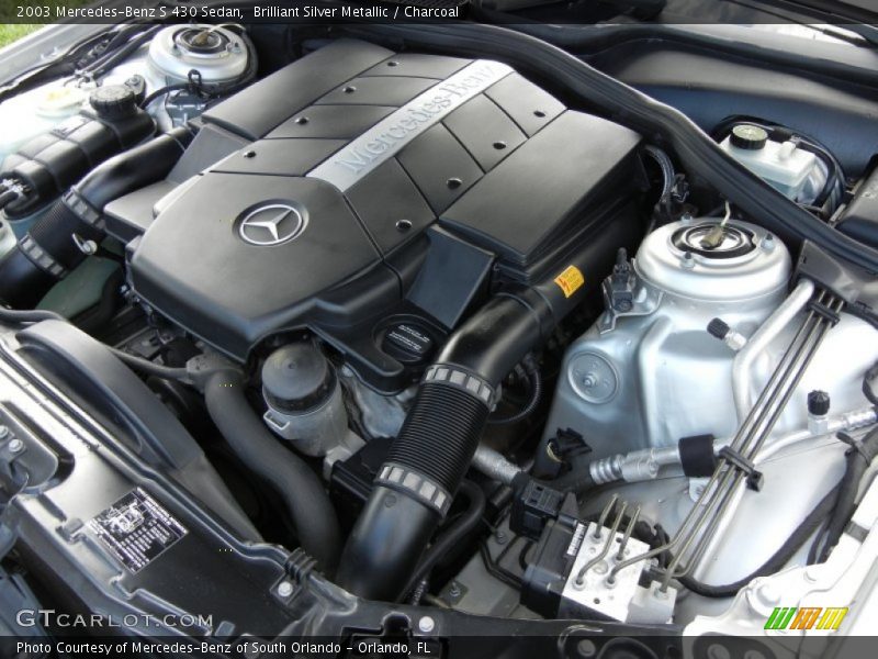 Brilliant Silver Metallic / Charcoal 2003 Mercedes-Benz S 430 Sedan