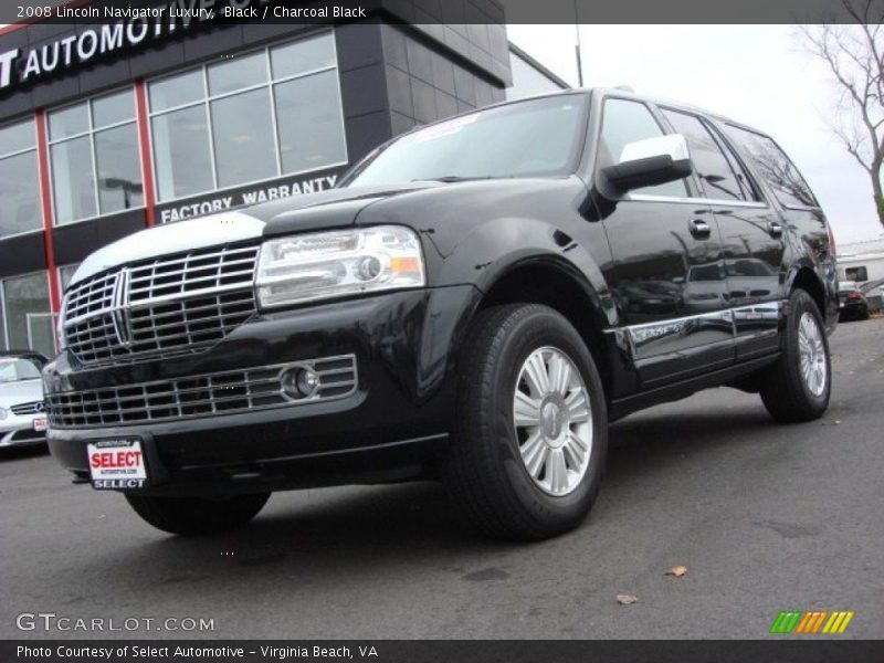 Black / Charcoal Black 2008 Lincoln Navigator Luxury