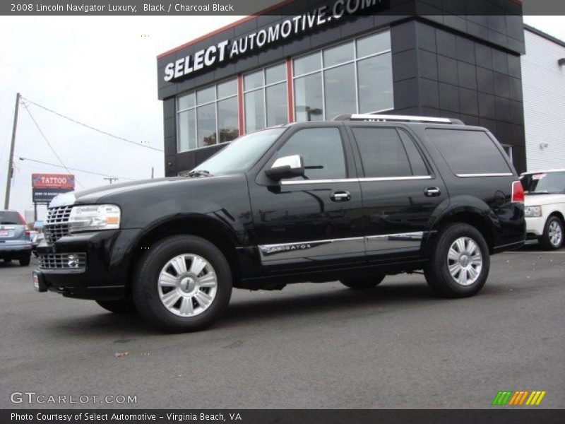 Black / Charcoal Black 2008 Lincoln Navigator Luxury