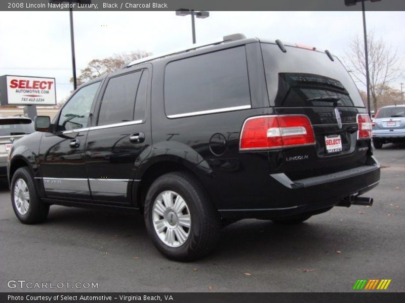 Black / Charcoal Black 2008 Lincoln Navigator Luxury