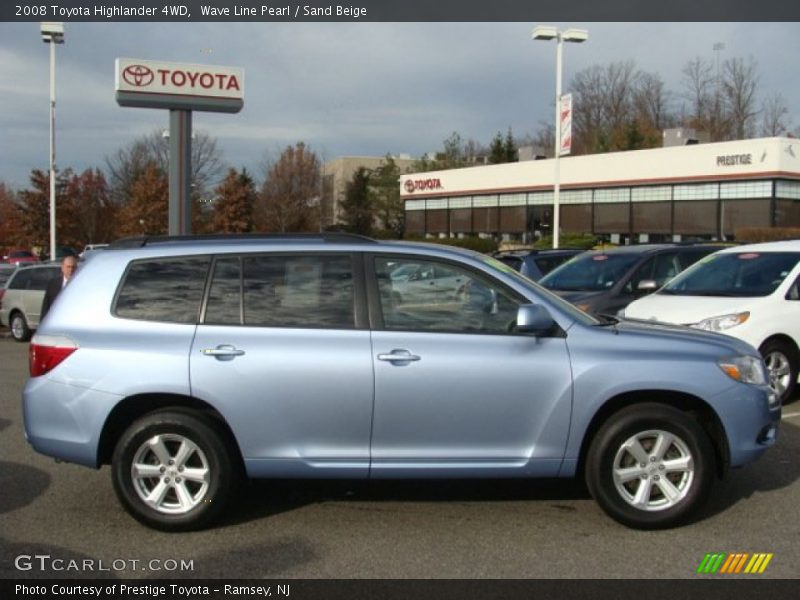 Wave Line Pearl / Sand Beige 2008 Toyota Highlander 4WD