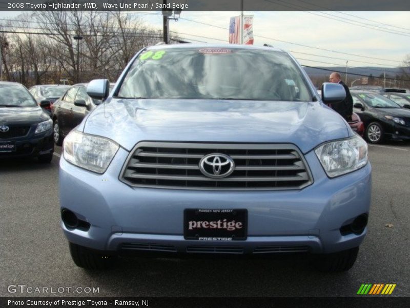 Wave Line Pearl / Sand Beige 2008 Toyota Highlander 4WD