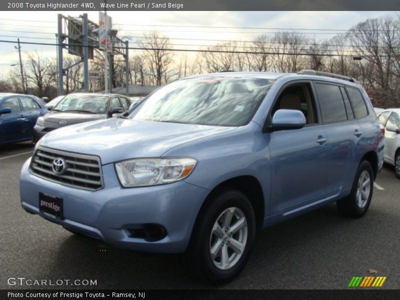 Wave Line Pearl / Sand Beige 2008 Toyota Highlander 4WD