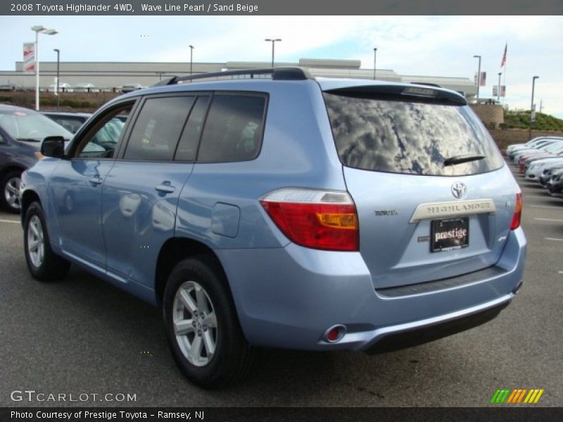 Wave Line Pearl / Sand Beige 2008 Toyota Highlander 4WD
