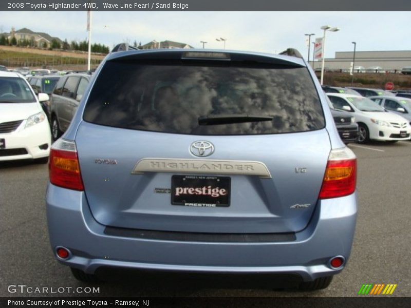 Wave Line Pearl / Sand Beige 2008 Toyota Highlander 4WD