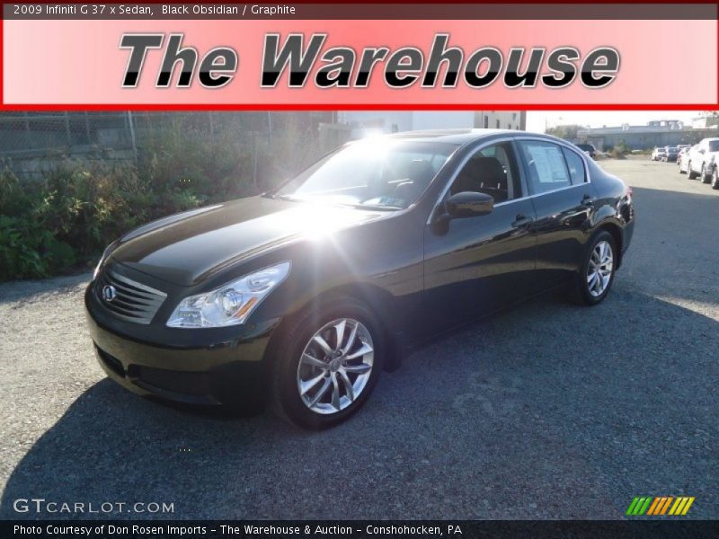 Black Obsidian / Graphite 2009 Infiniti G 37 x Sedan