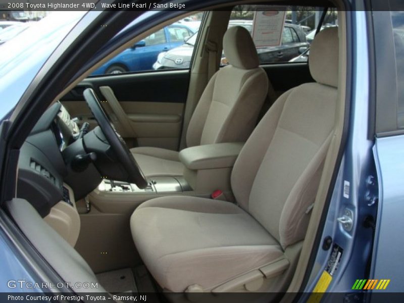 Wave Line Pearl / Sand Beige 2008 Toyota Highlander 4WD