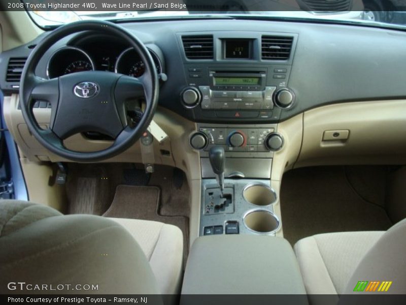Wave Line Pearl / Sand Beige 2008 Toyota Highlander 4WD