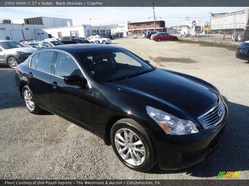 Black Obsidian / Graphite 2009 Infiniti G 37 x Sedan