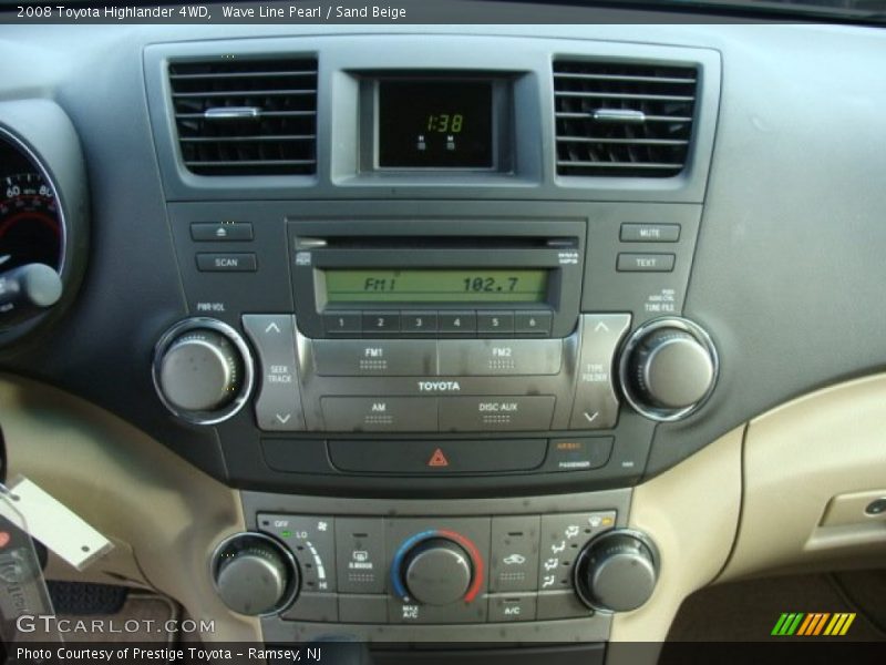 Wave Line Pearl / Sand Beige 2008 Toyota Highlander 4WD