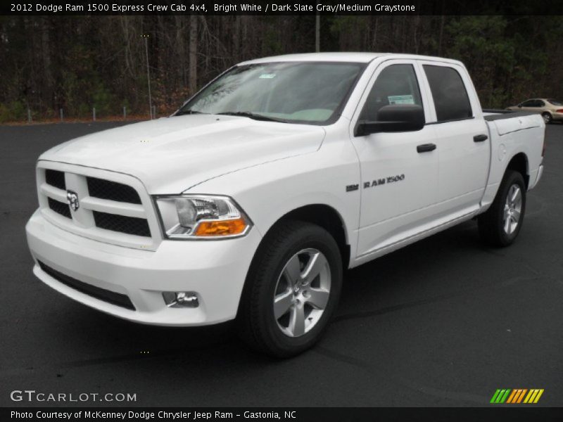 Bright White / Dark Slate Gray/Medium Graystone 2012 Dodge Ram 1500 Express Crew Cab 4x4