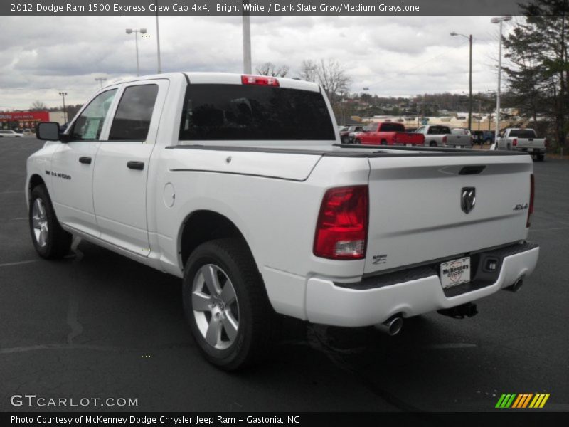 Bright White / Dark Slate Gray/Medium Graystone 2012 Dodge Ram 1500 Express Crew Cab 4x4