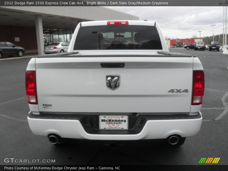 Bright White / Dark Slate Gray/Medium Graystone 2012 Dodge Ram 1500 Express Crew Cab 4x4