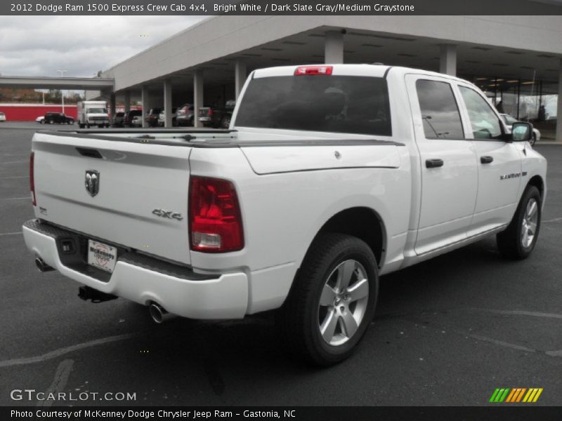 Bright White / Dark Slate Gray/Medium Graystone 2012 Dodge Ram 1500 Express Crew Cab 4x4