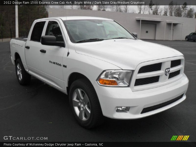 Bright White / Dark Slate Gray/Medium Graystone 2012 Dodge Ram 1500 Express Crew Cab 4x4