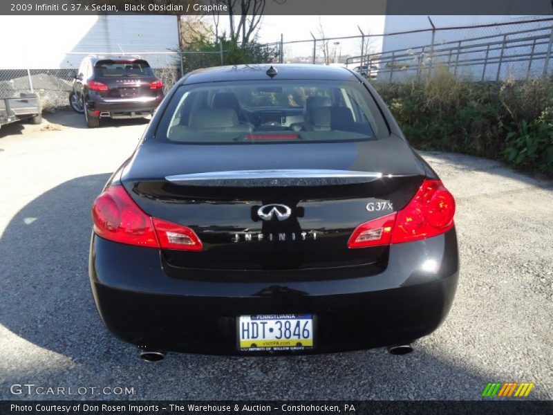 Black Obsidian / Graphite 2009 Infiniti G 37 x Sedan
