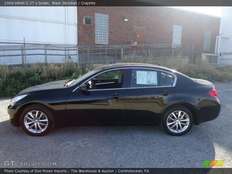 Black Obsidian / Graphite 2009 Infiniti G 37 x Sedan