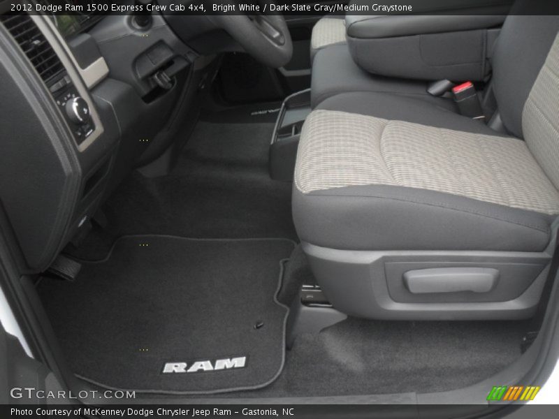 Bright White / Dark Slate Gray/Medium Graystone 2012 Dodge Ram 1500 Express Crew Cab 4x4