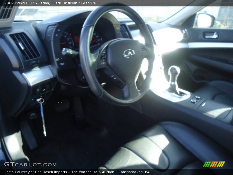 Black Obsidian / Graphite 2009 Infiniti G 37 x Sedan