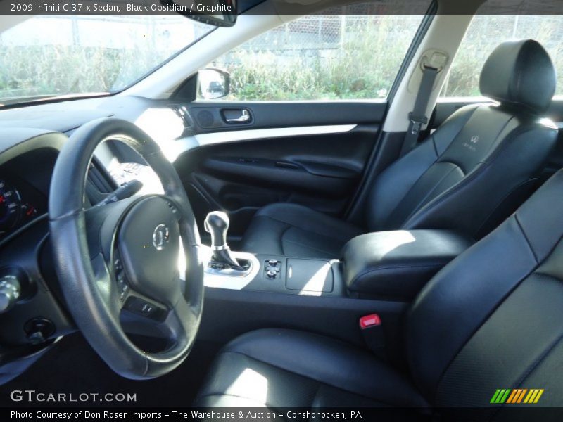 Black Obsidian / Graphite 2009 Infiniti G 37 x Sedan