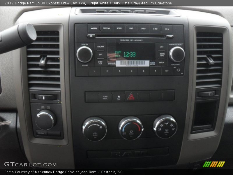 Bright White / Dark Slate Gray/Medium Graystone 2012 Dodge Ram 1500 Express Crew Cab 4x4
