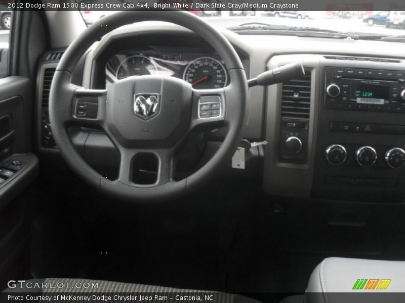 Bright White / Dark Slate Gray/Medium Graystone 2012 Dodge Ram 1500 Express Crew Cab 4x4